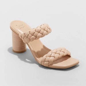 Mule Heels- Beige